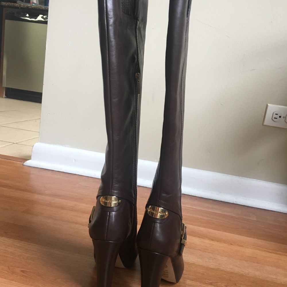 Michael Kors Brown Leather Boots - Picture 6 of 6